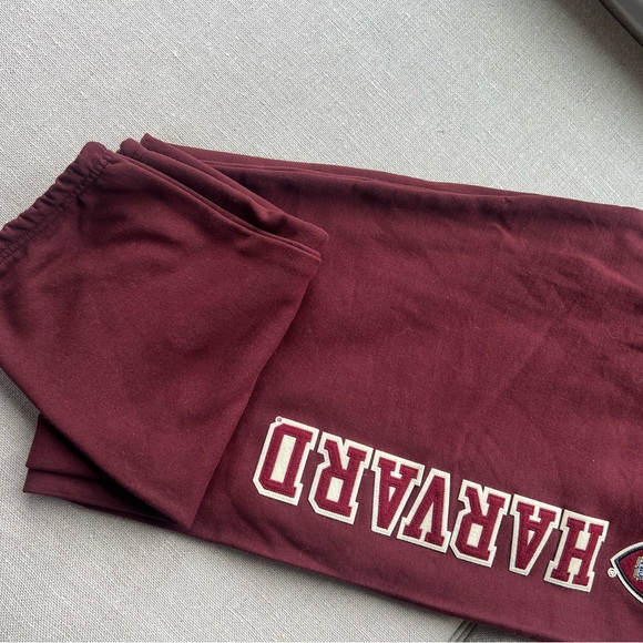 Champion Harvard Crimson Sweatpants Ivy League University Vintage Jogger - Picture 2 of 5